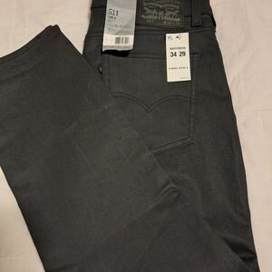 Levi's Men's Black Jeans With Waterless Wax Finish